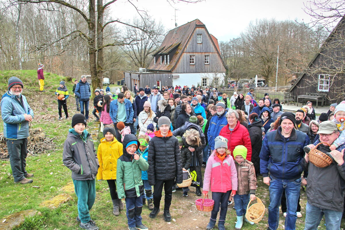 Besucherrekord beim Ostereiersuchen in der Tauritzmühle