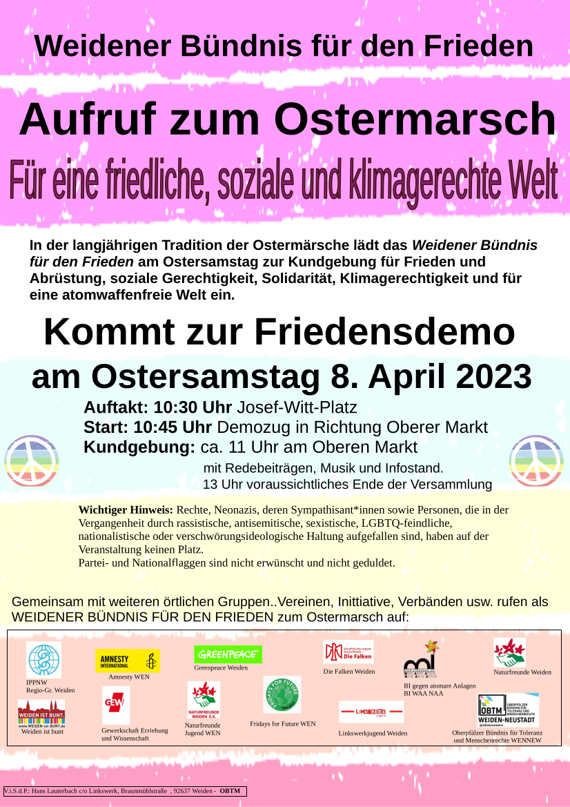 Für eine friedliche, soziale und klimagerechte Welt