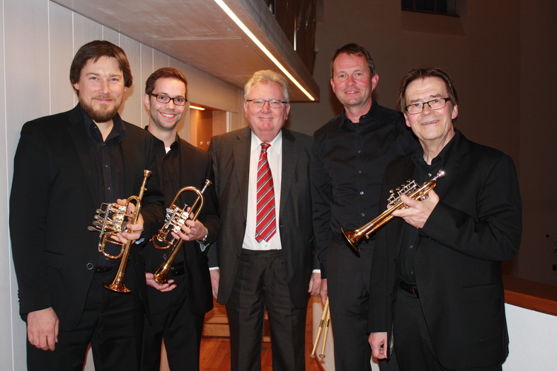Bach-Trompetenensemble: Herausragende Musiker in der Basilika