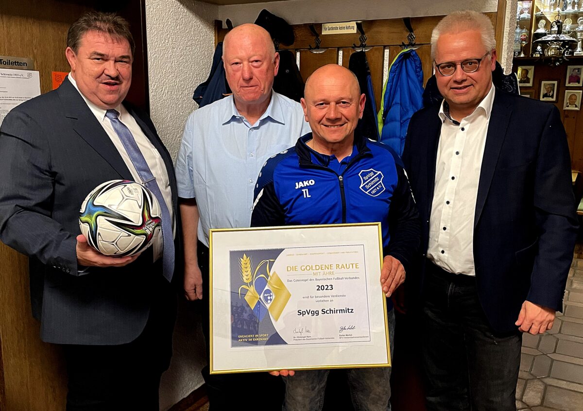 Schirmitzer Sportler erhalten „Goldene Raute mit Ähre“