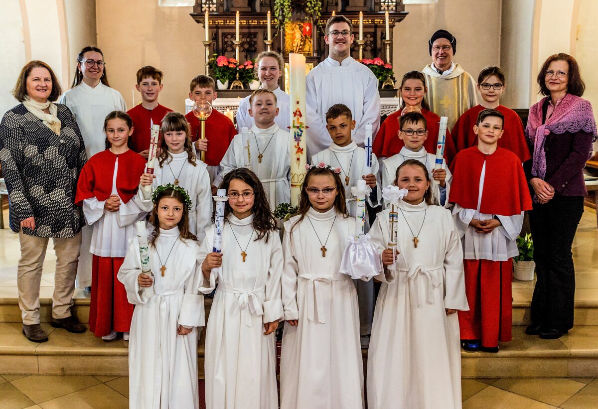 Gemeinsam zur ersten Kommunion in der St. Marienkirche