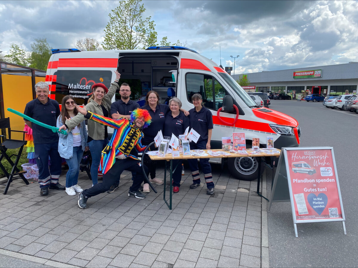 Der Herzenswunsch-Krankenwagen auf Tour