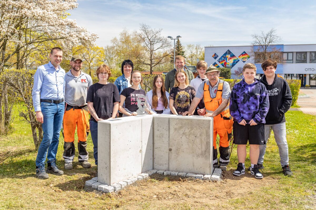 Mitterteicher Mittelschüler bauen mit Kassecker