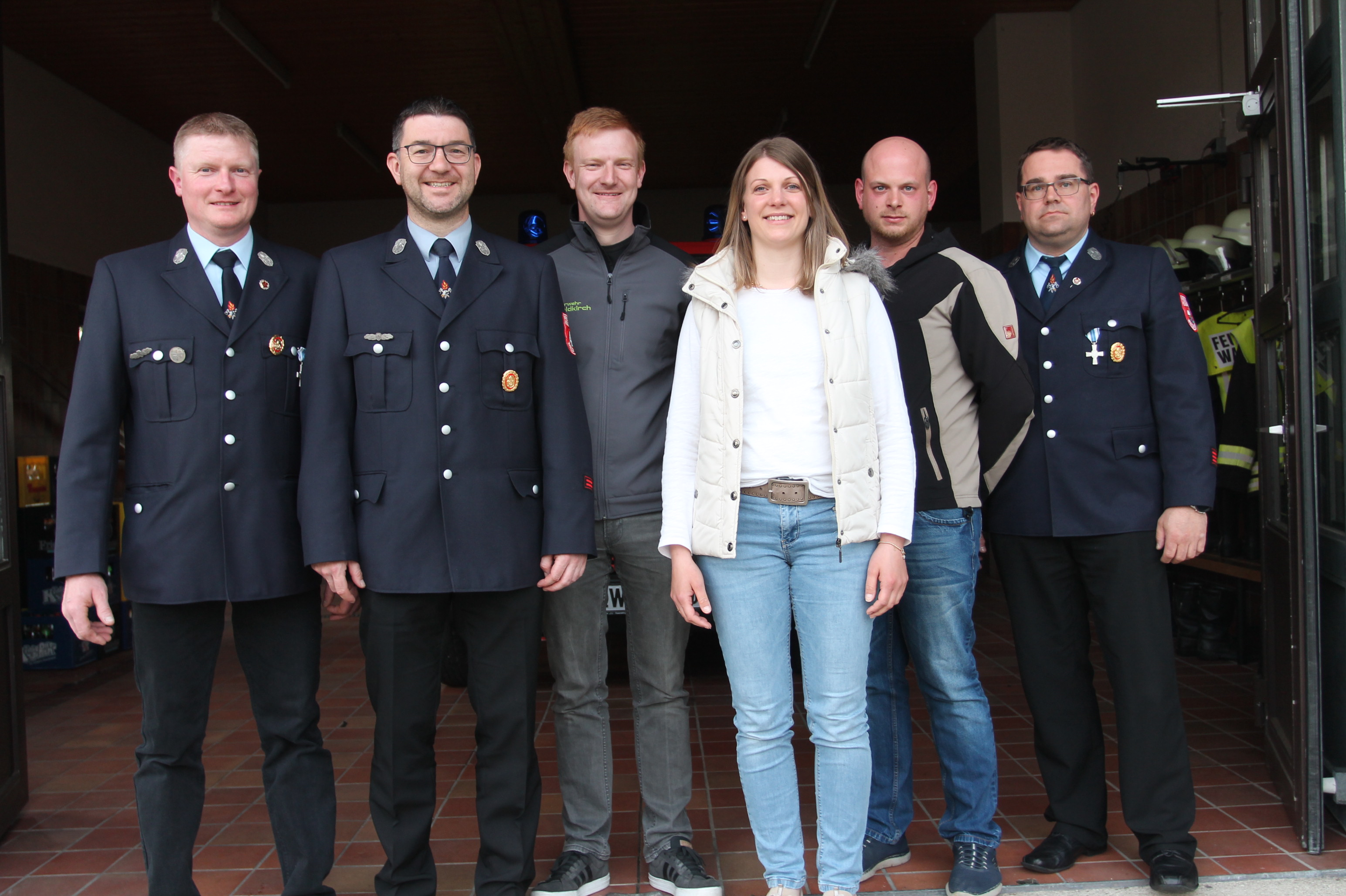 Führungsriege der Feuerwehr Waldkirch
