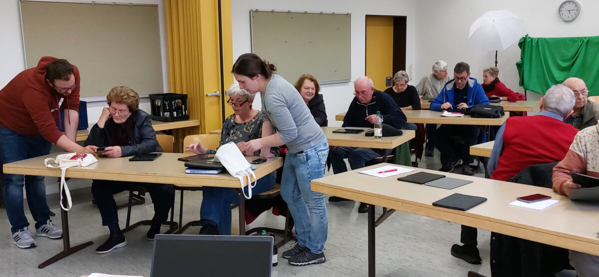 Berührungsängste beim Tablet abgebaut