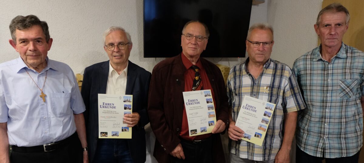 Katholischer Männerverein kann 70-jährige Wiedergründung feiern
