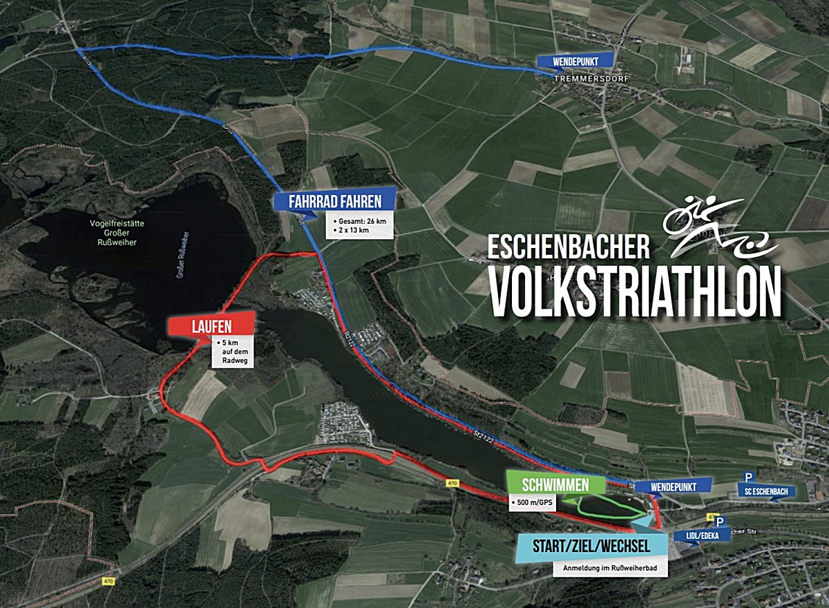 Traditioneller Triathlon in Eschenbach
