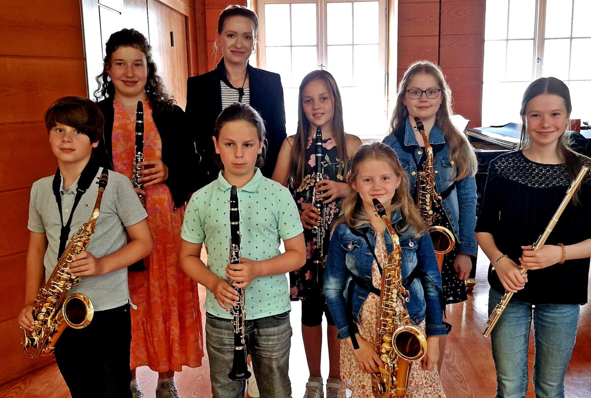 Die jungen Musiker trumpften auf der Klarinette, Querflöte und dem Saxofon auf