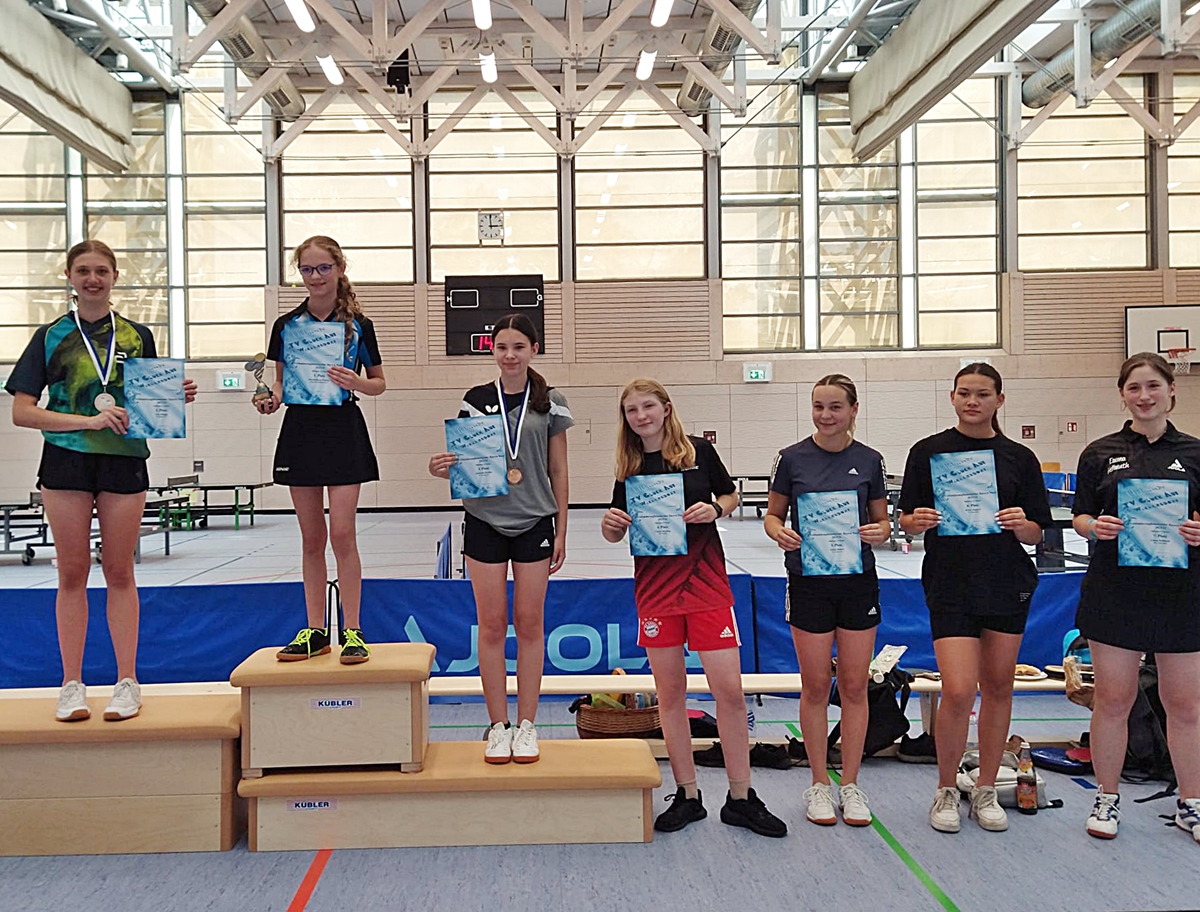 Tischtennis: Platz zwei und drei für Neusorger Spielerinnen