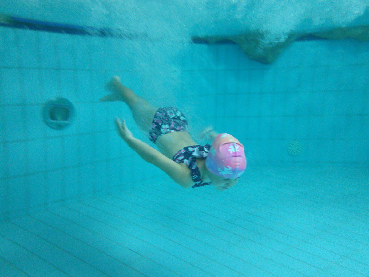 Zum Abschluss nochmals ins Schwimmbad