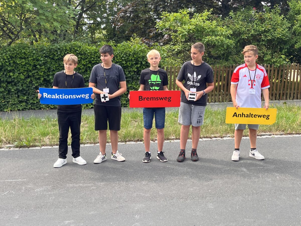 Aktion „Achtung Auto!“ an der Wirtschaftsschule