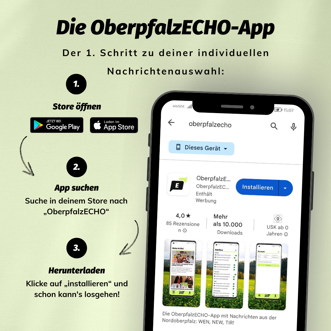 1. Schritt: Die Installation – Unsere neue OberpfalzECHO-App