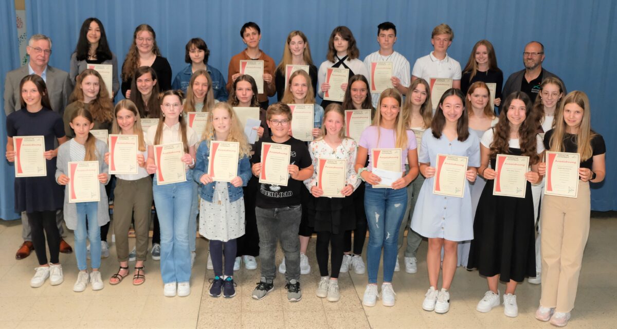 Klasse Leistung: Ehrungsabend für die Vorbilder des Gymnasiums Eschenbach