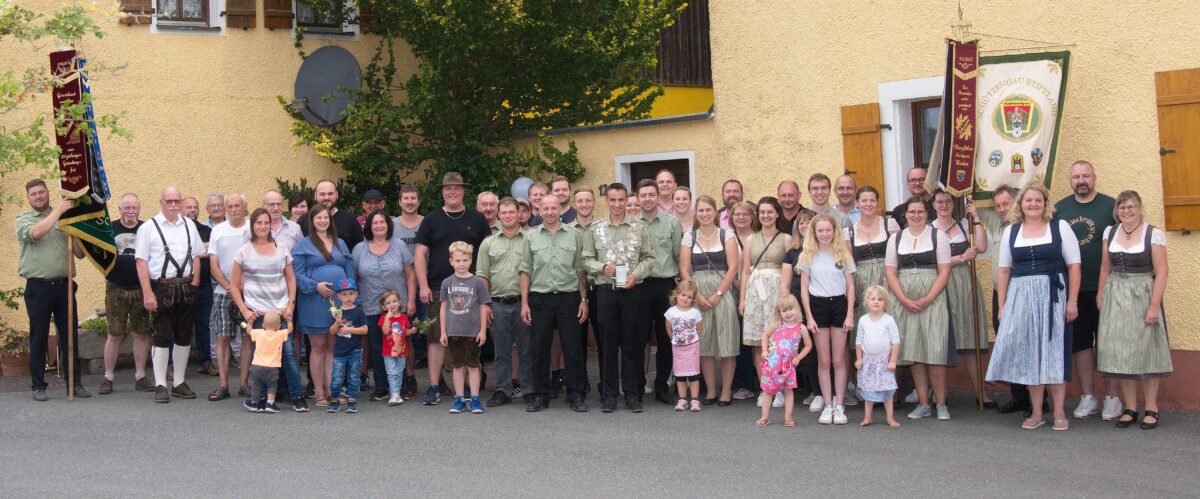 Großer Empfang für Gauschützenkönig Georg Wurm in Liebenstein