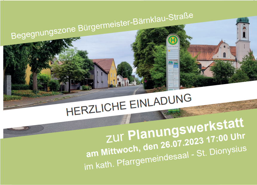 „Begegnungszone Bürgermeister-Bärnklau-Straße“ – Einladung zur Planungswerkstatt in Neunkirchen