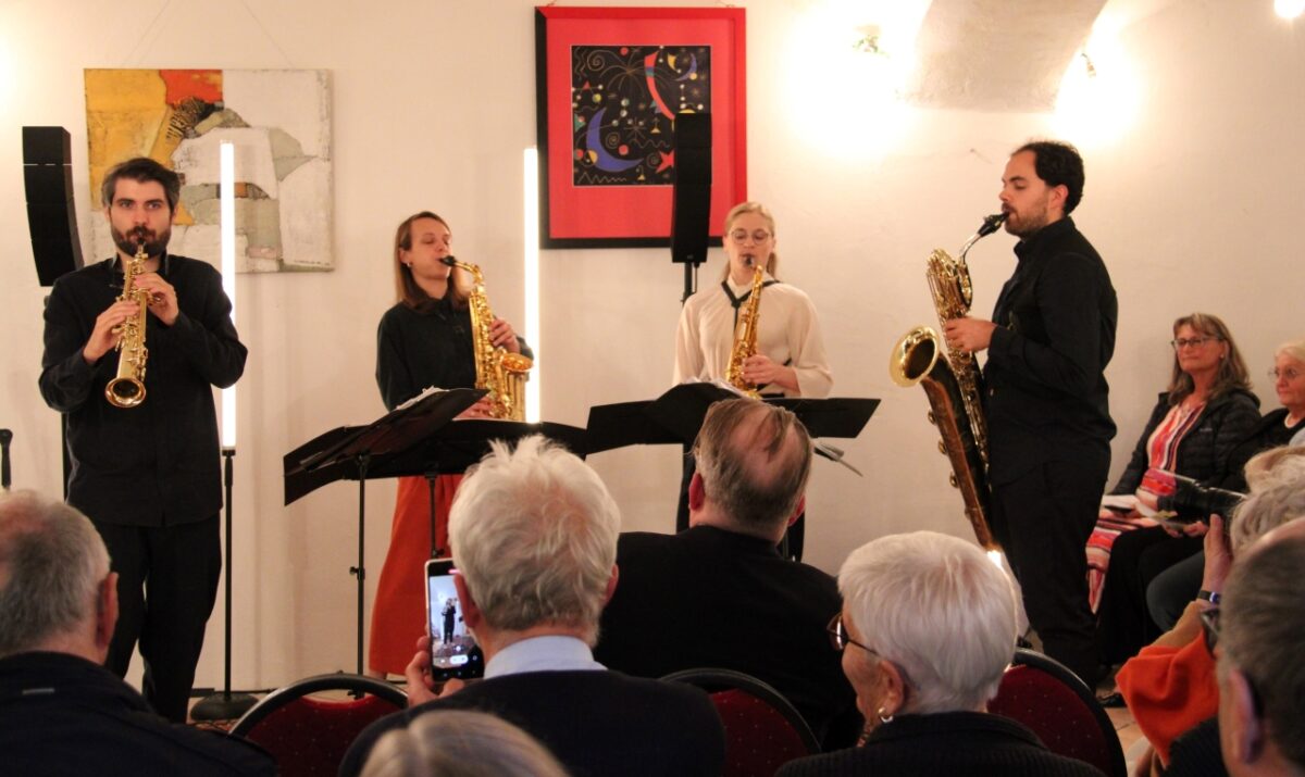 Versprechen eingelöst: Grandioses Konzert mit Saxophon Quartett