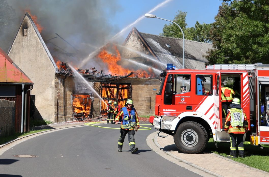 Brand eines „Stadtstadel“ in Kemnath