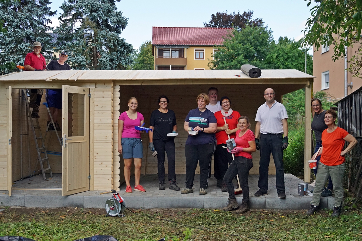 Ein nachhaltiger Meilenstein für den OGV – Selbstaufbau des Gartenhauses