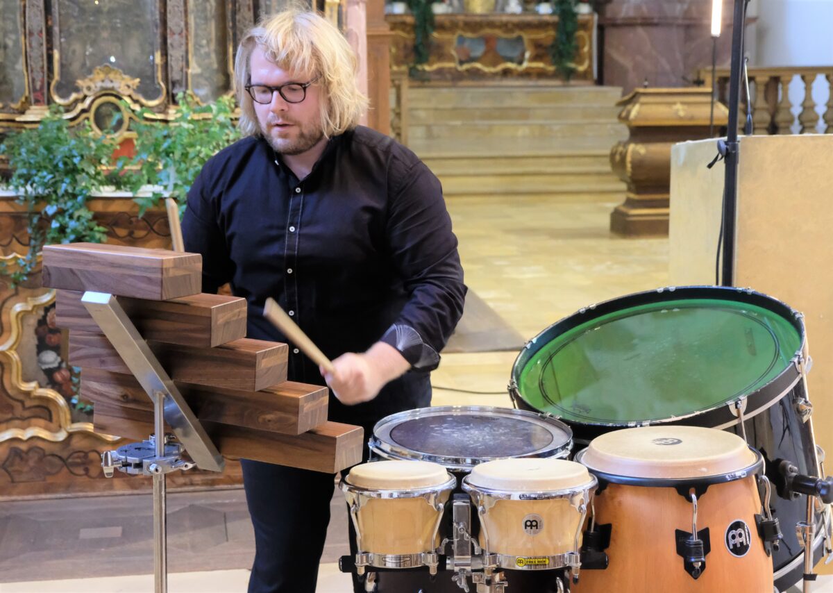Klanginsel Speinshart mit Arcis-Saxophon-Quartett und Schlagzeuger Christian Benning