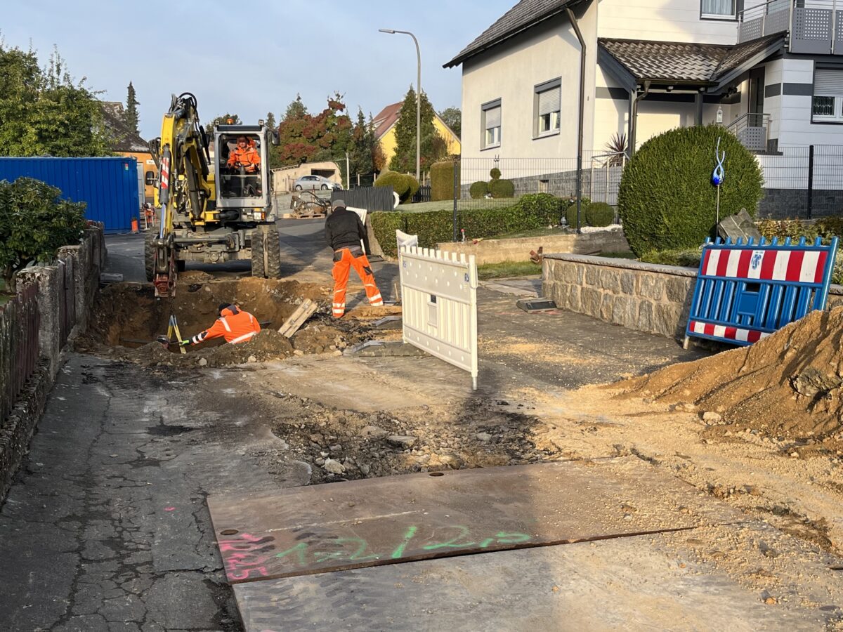 Sanierung der Rübezahlstraße in Winischeschenbach läuft planmäßig