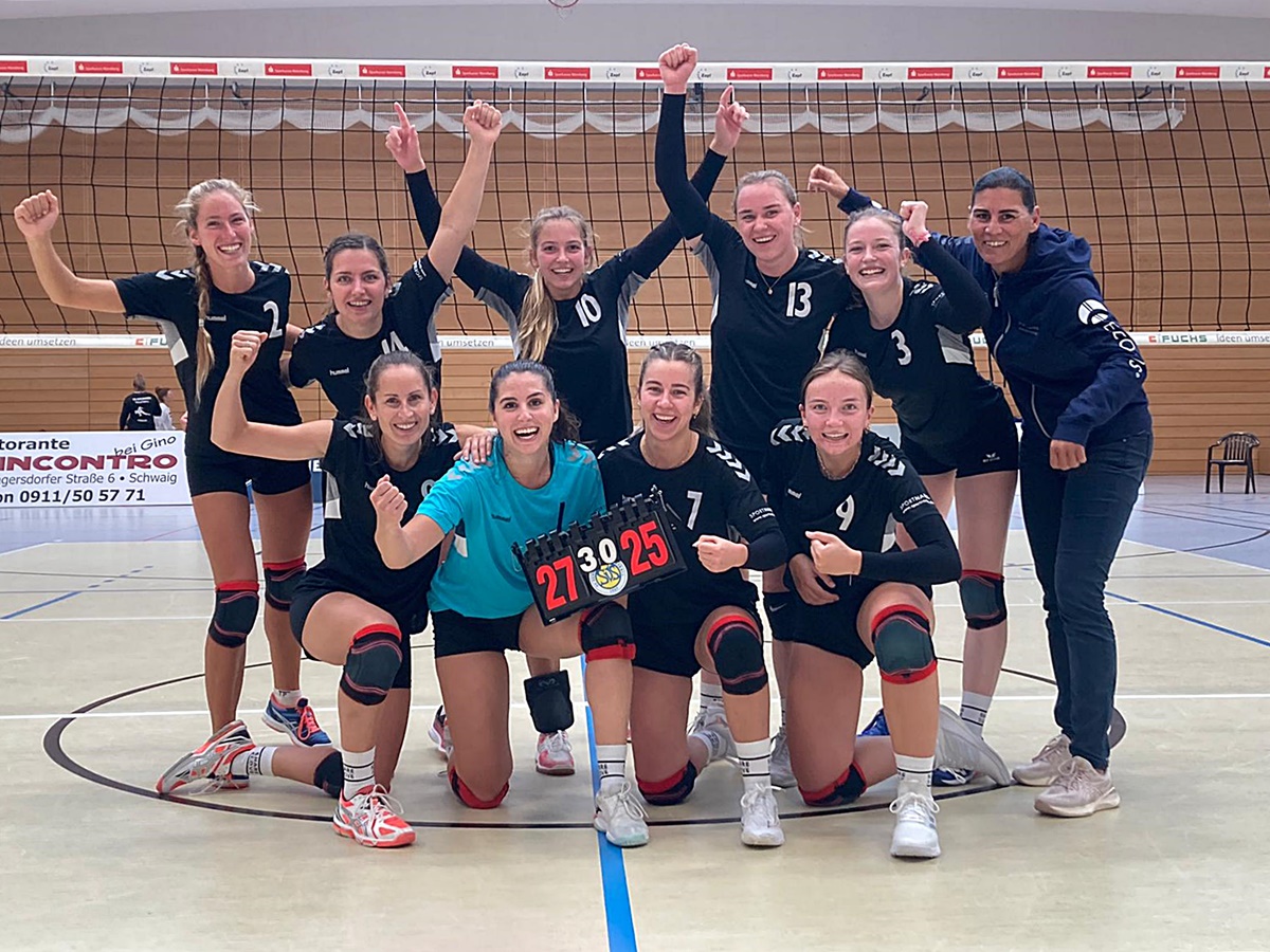 Volleyballerinnen des TB Weiden starten erfolgreich in die Landesliga