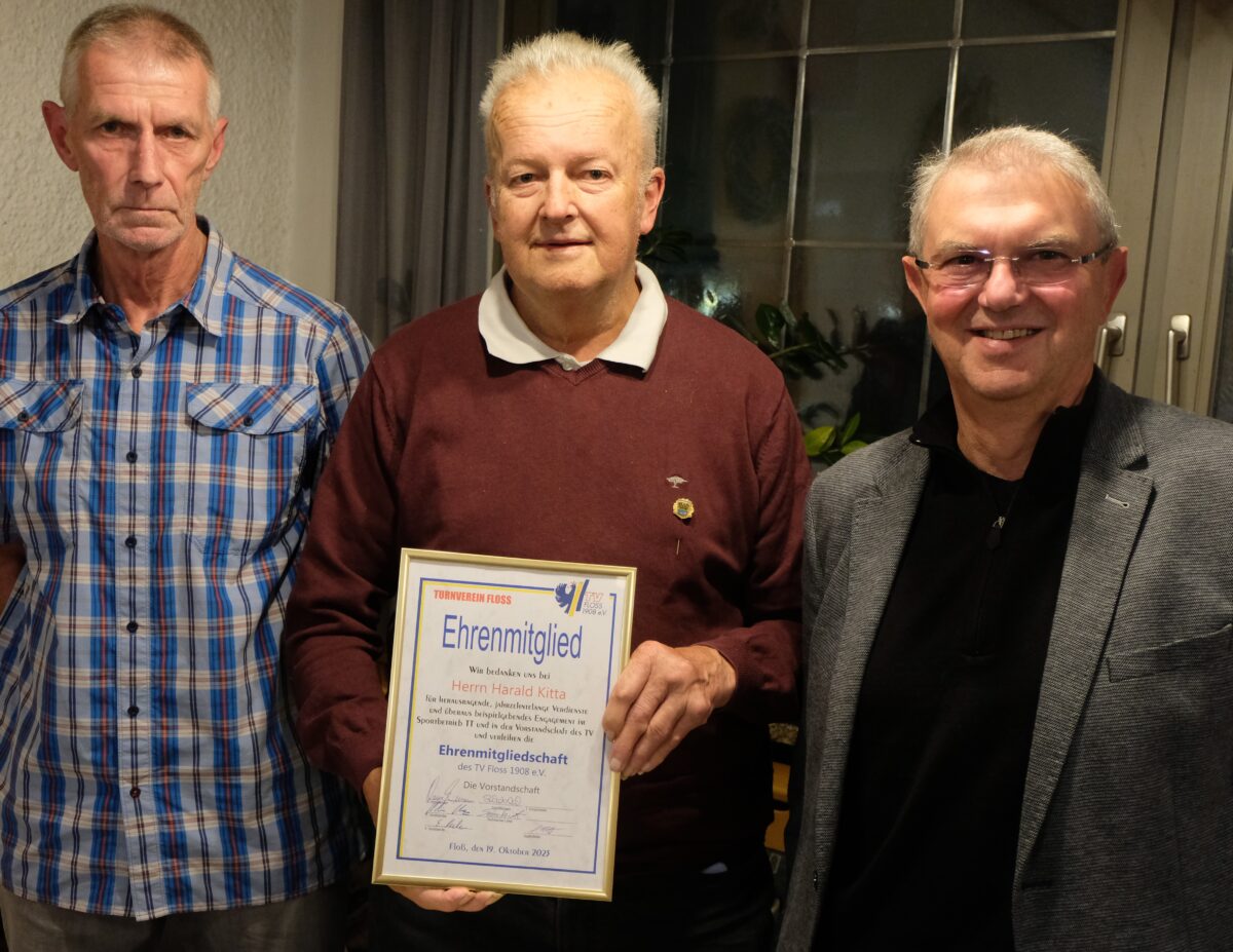 Harald Kitta Ehrenmitglied beim Flosser TV