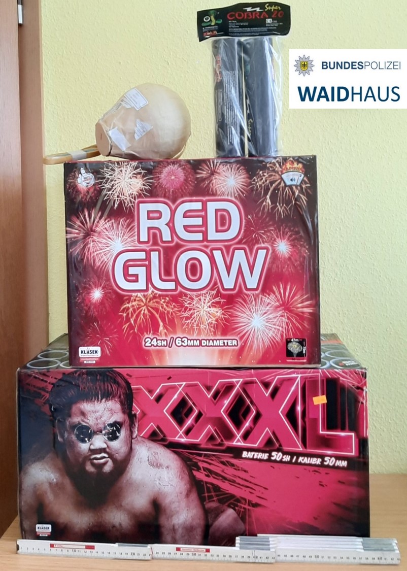 Explosiver Einkauf – Bundespolizei stellt 34 Kilogramm Pyrotechnik sicher