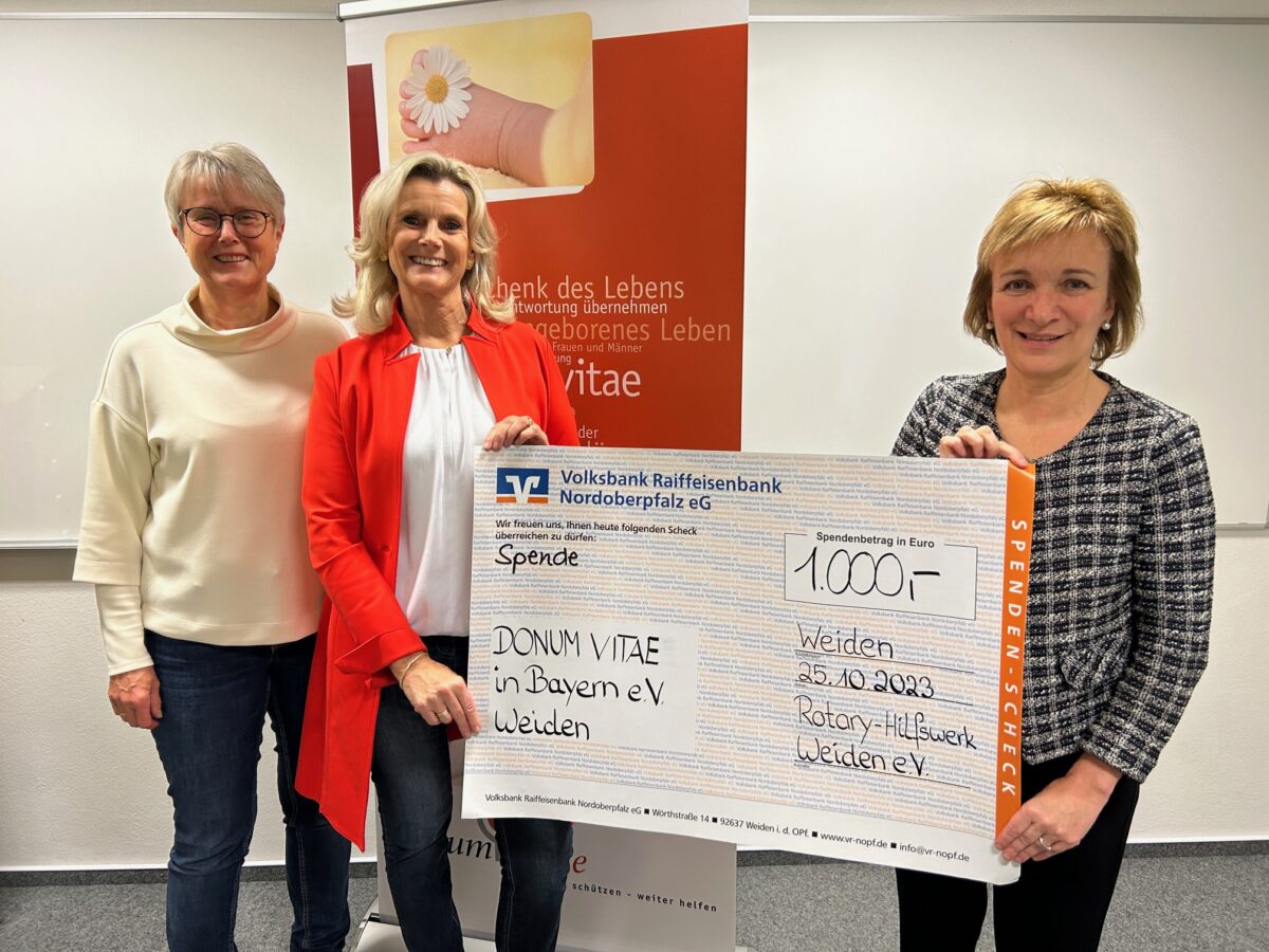 Rotary Club Weiden: Unterstützung für DONUM VITAE e. V.