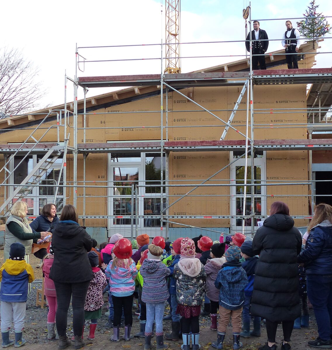 Richtfest für die Kinderkrippe der AWO-Kindertagesstätte St. Michael