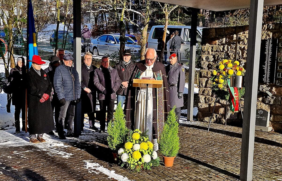 Gedenken des Vereinskartells Weiden-West am Totensonntag