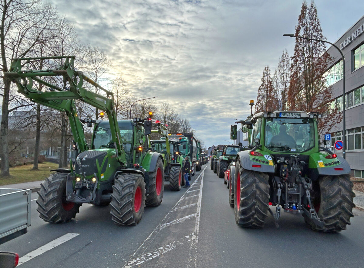 Großdemo der Bauern in Weiden: Protest gegen Sparbeschlüsse der Regierung