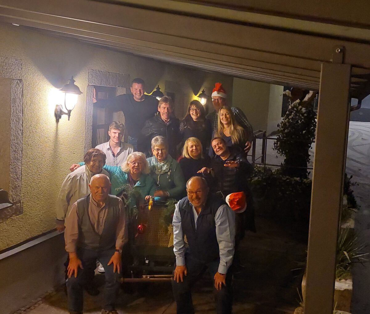 Traditionelle Weihnachtsfeier der „Stachusgrunzer“
