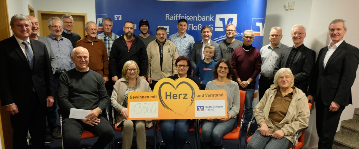 Geldsegen durch die Flosser Raiffeisenbank