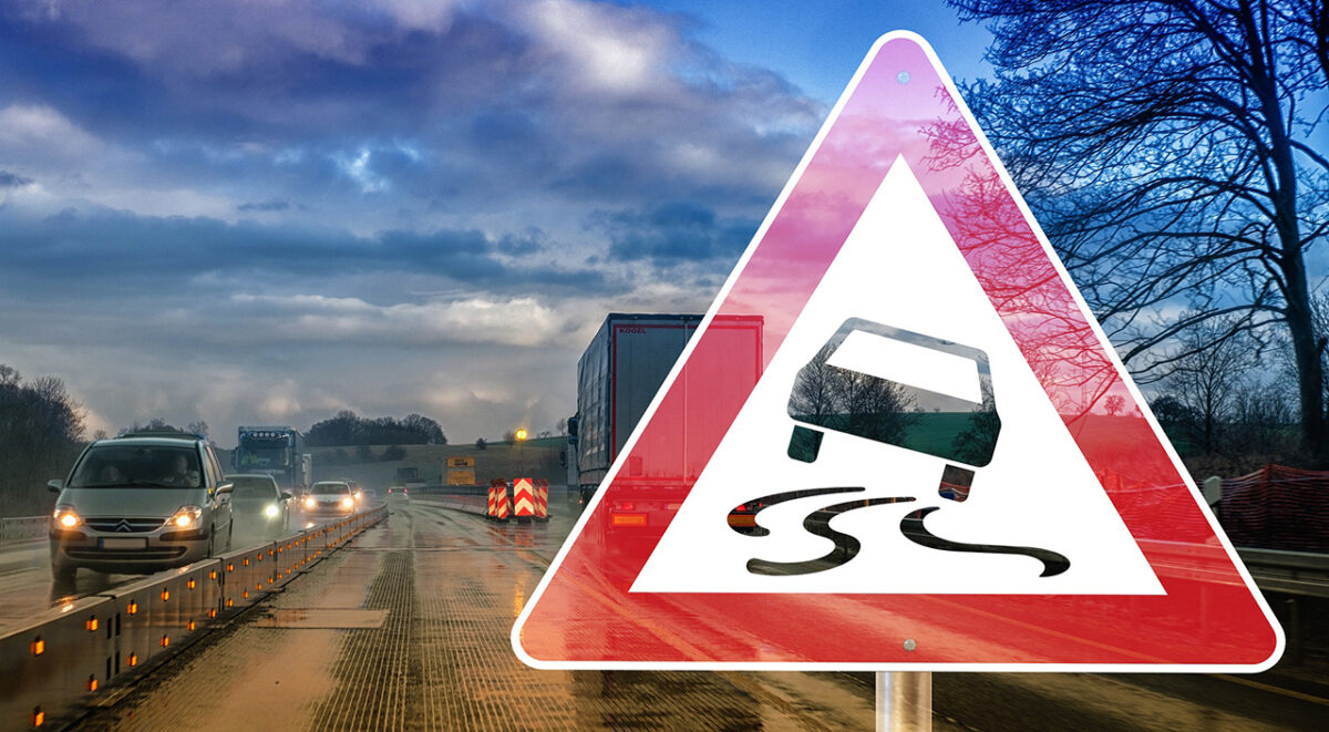 Achtung Winter: Auto gerät auf schneeglatter A93 bei Mitterteich ins Schleudern