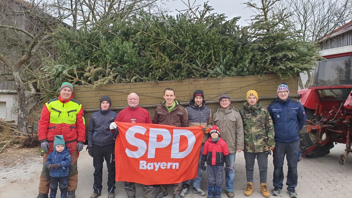 Erfolgreiche Christbaumsammelaktion des SPD Ortsvereins Parkstein