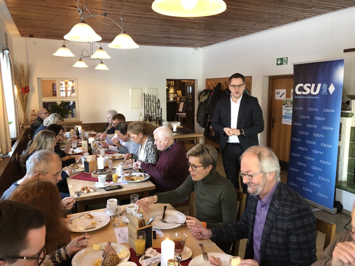 CSU Waldershof startet mit Frühstück ins politische Jahr 2024