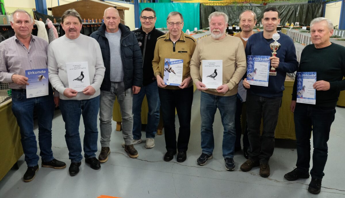 Ehrung der Brieftauben-Meister der Flugsaison 2023