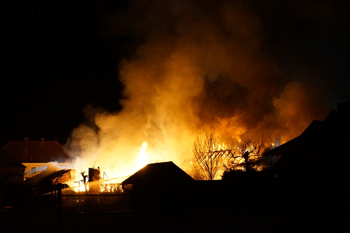 Großbrand in Dürnast