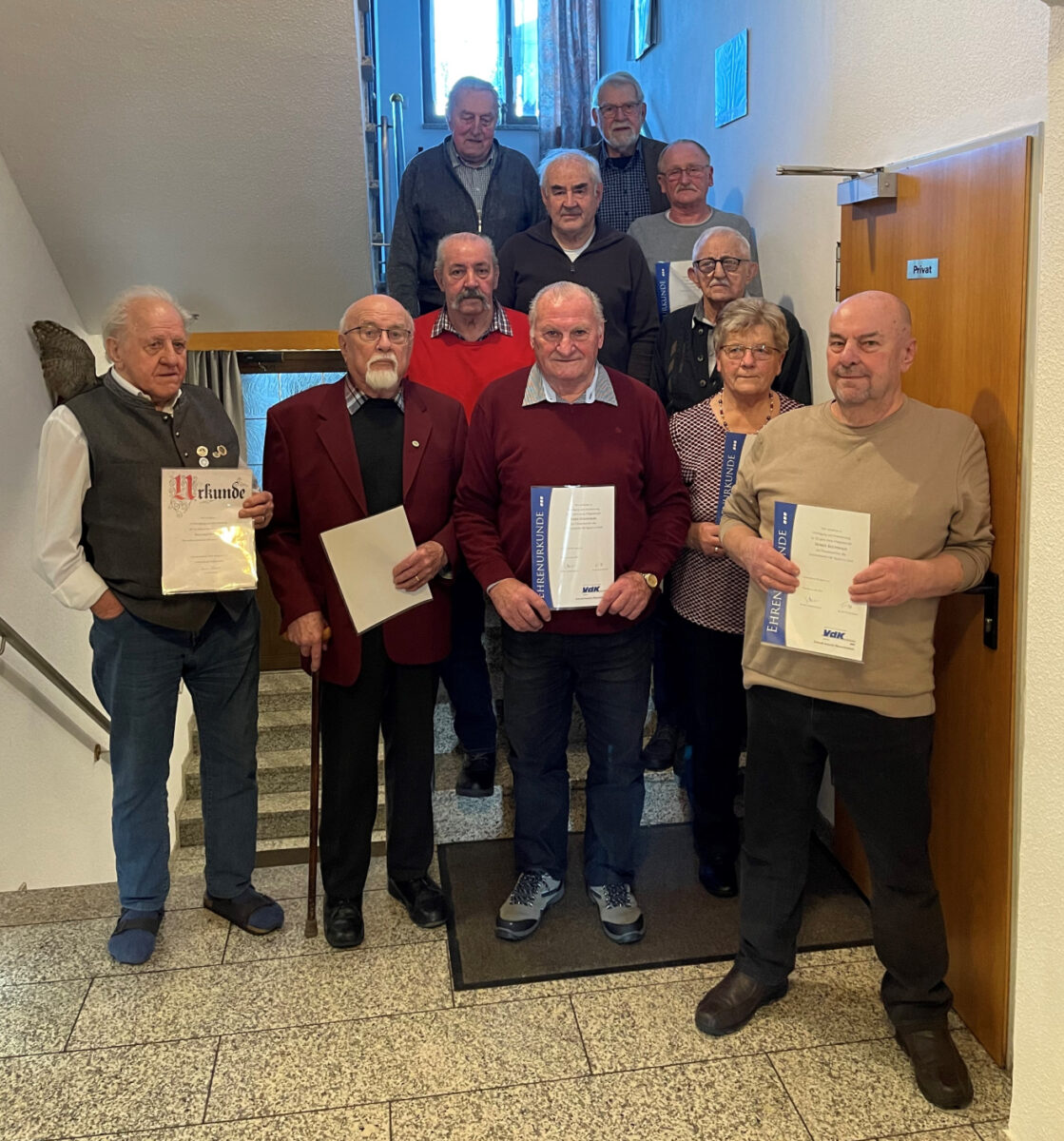 Ehrungen beim VdK Ortsverband in Pullenreuth