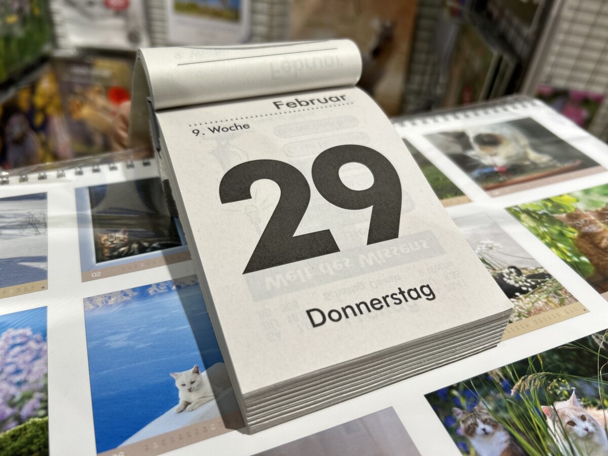 Alle (vier) Jahre wieder: Heute ist Schalttag