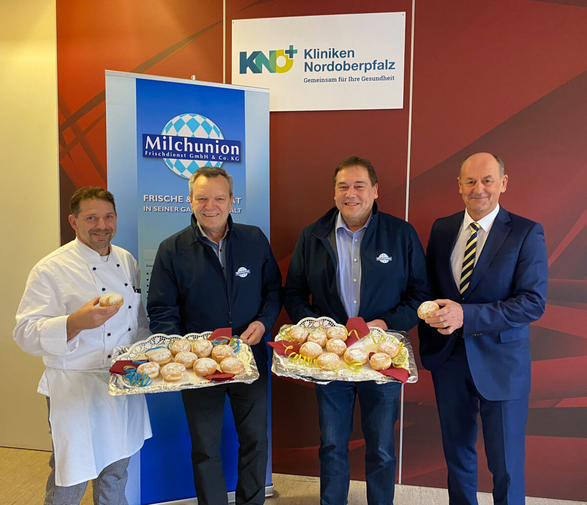 Hmm, lecker – eine ganze Wagenladung voll Krapfen zum Faschingsendspurt