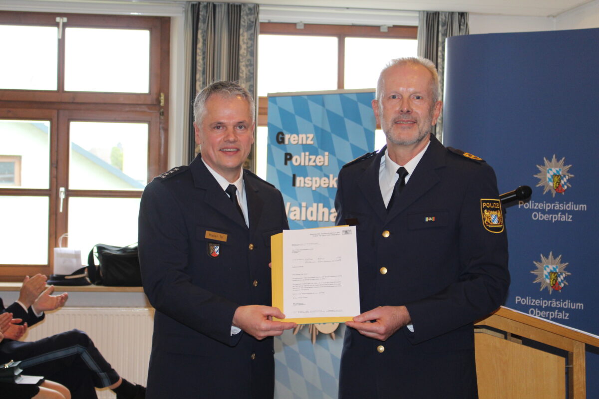 Bekanntes Gesicht ist neuer Chef der Grenzpolizeiinspektion Waidhaus