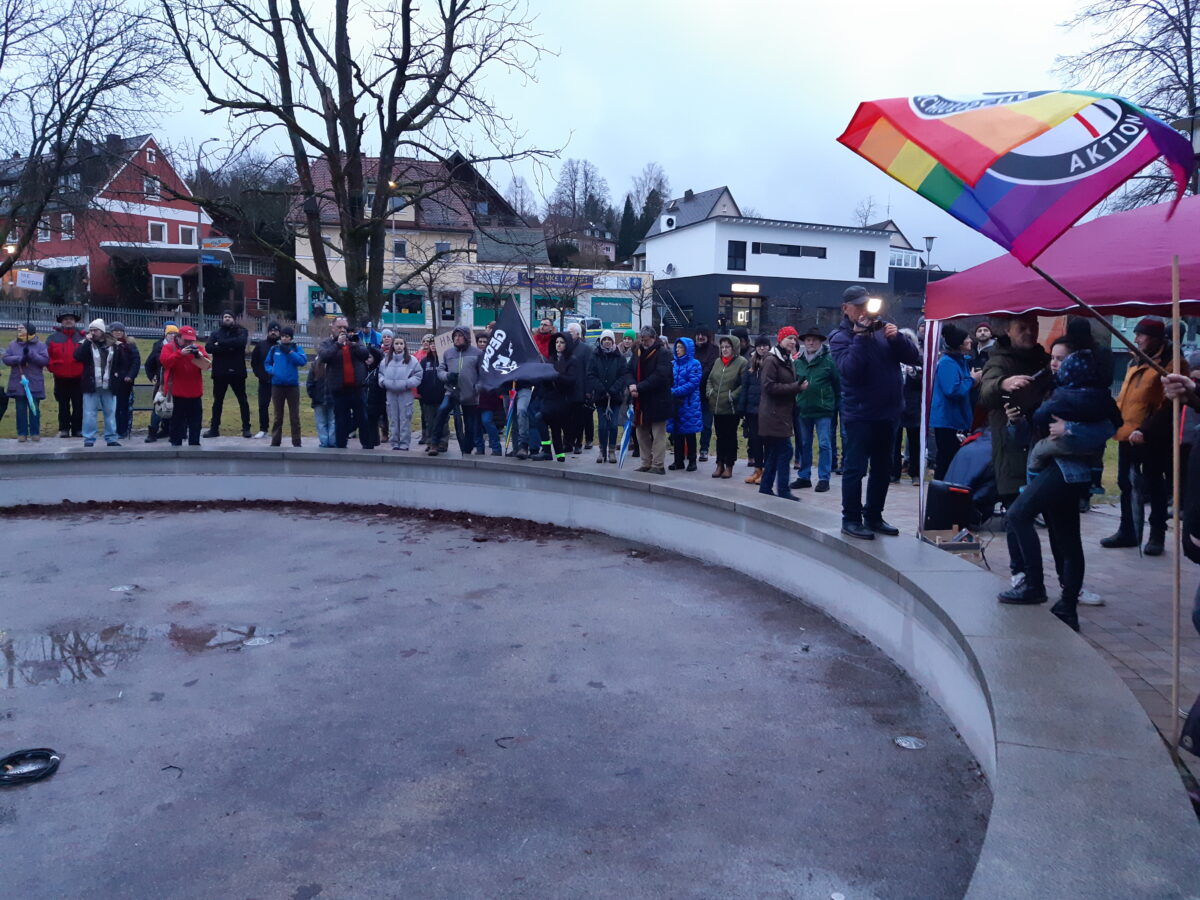 Engagierte Demo gegen Rechts in Erbendorf