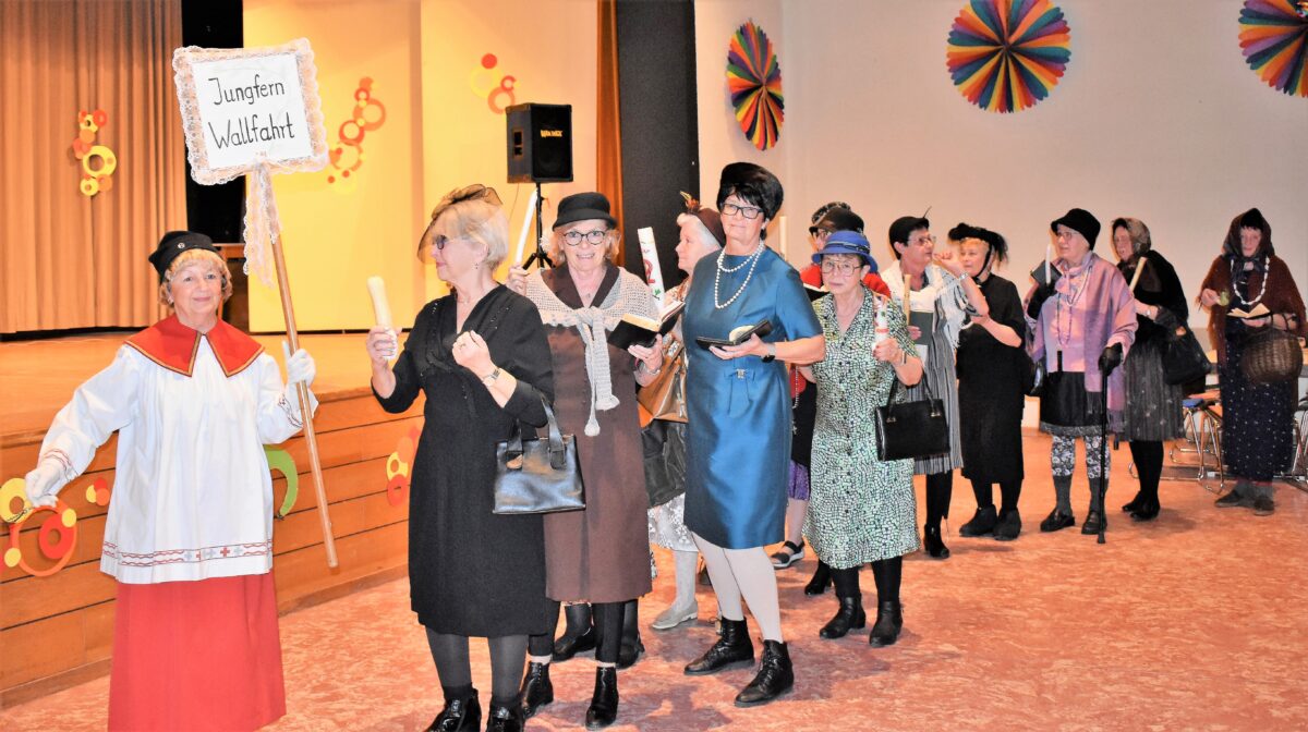 Jungfern-Wallfahrt und andere Späße beim Seniorenfasching