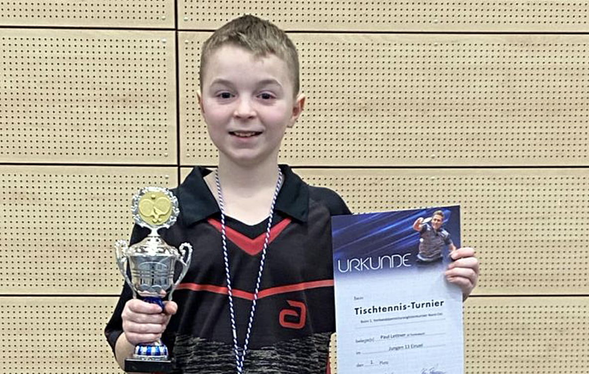 Eschenbacher Paul Lettner triumphiert beim Tischtennis-Verbandsranglistenturnier