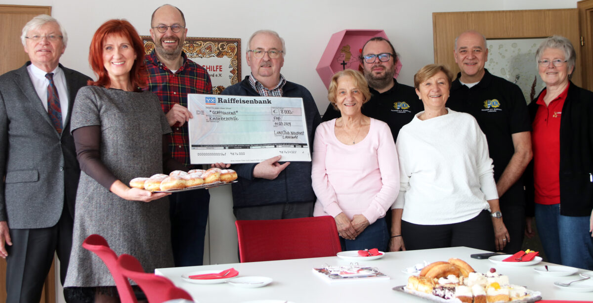 Lions Club Neustadt/WN: Eine Spende, die allen geschmeckt hat!