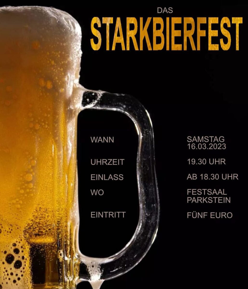 Oh du schöne Fastenzeitenzeit – lassen wir es uns gutgehen beim Starkbierfest in Parkstein