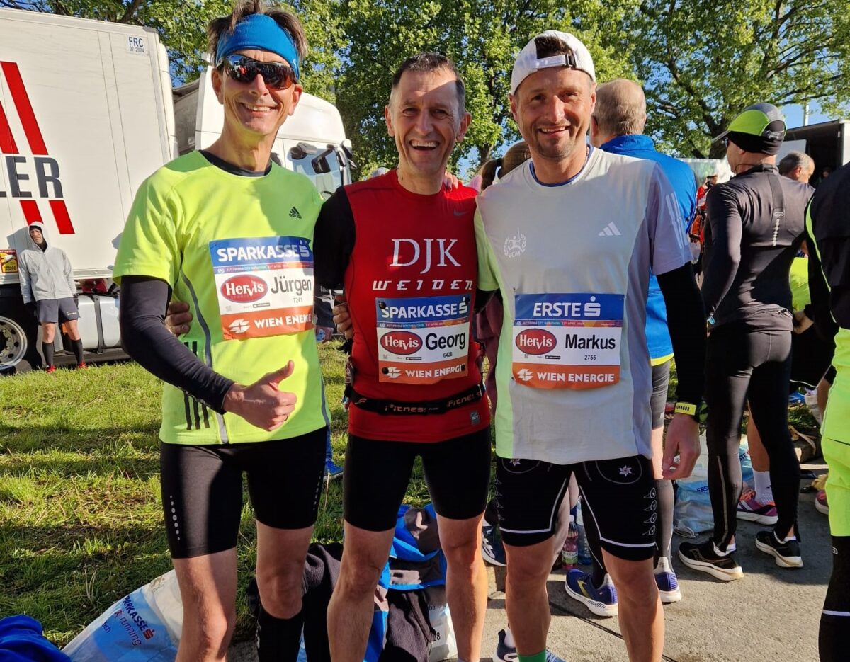 Drei Weidener Läufer glänzen beim Wien-Marathon mit Top-Zeiten