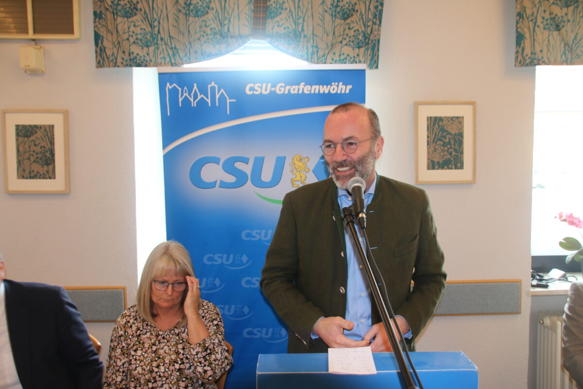 Manfred Weber: Einblicke beim Josefi-Frühschoppen
