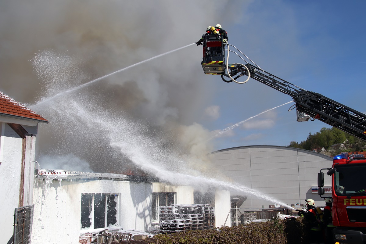Großbrand in Auerbach